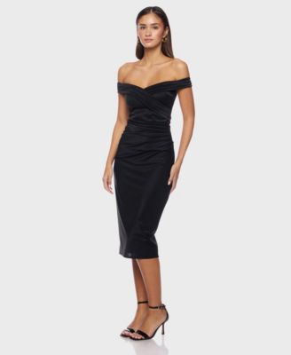 Juniors' Off Shoulder Dress