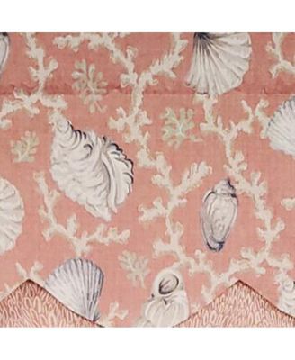 Luxurious Modern Design Classic Windamar Petticoat Style Window Valance 50" x 15" Coral