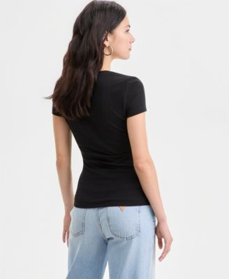 Women's Short-Sleeve Script-Logo T-Shirt