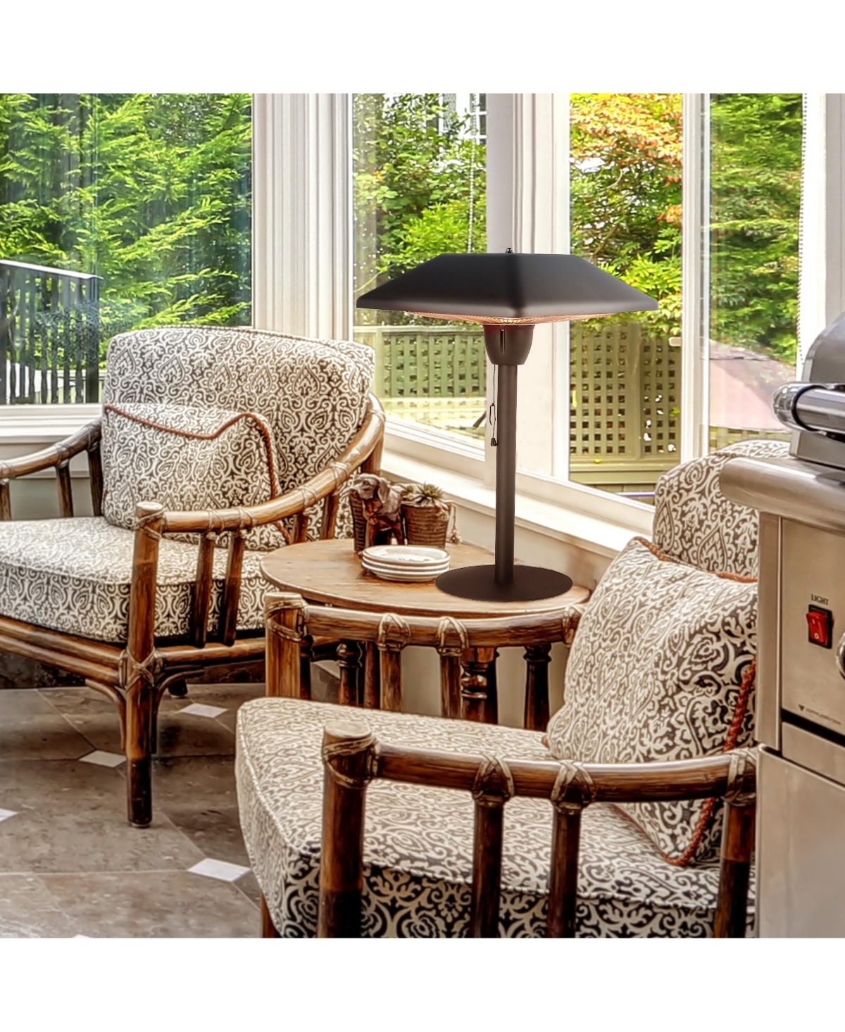 1500 Watt Electric Tabletop Patio Heater