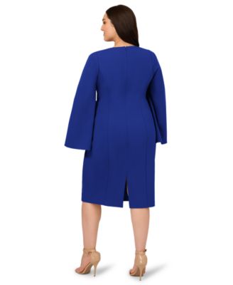 Women's Plus Size Beaded Split-Sleeve Dress