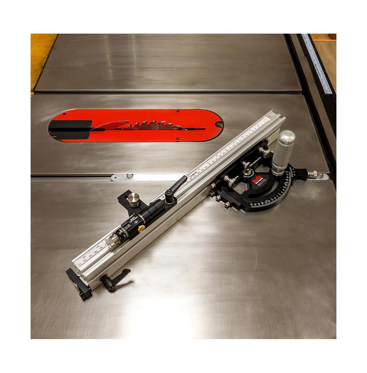 JessEm 07150 Mite-r-Excel Ii Precision Anodized Aluminum Miter Gauge with Adjustable Fence and Micro Adjuster for Table Saws