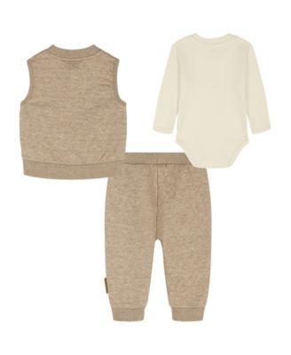 Baby Boys' Vest, Bodysuit and Joggers, 3-Piece Set