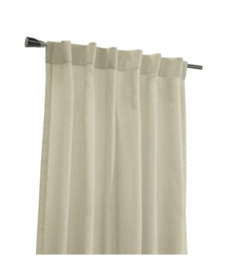 Bolton Light Filtering Dual Header Semi Sheer Slub Textured Weave Blends with Any Decor Curtain Panel 52" x 63" Linen