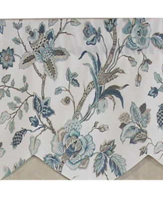 Gianna Petticoat Valance Natural. 3"Rod Pocket, Contrast Bottom fabric. 50"W x 15"L