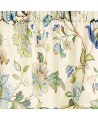 Brissac High Quality Room Darkening Natural Color Lined Scallop Window Valance - 70 x 17, Blue