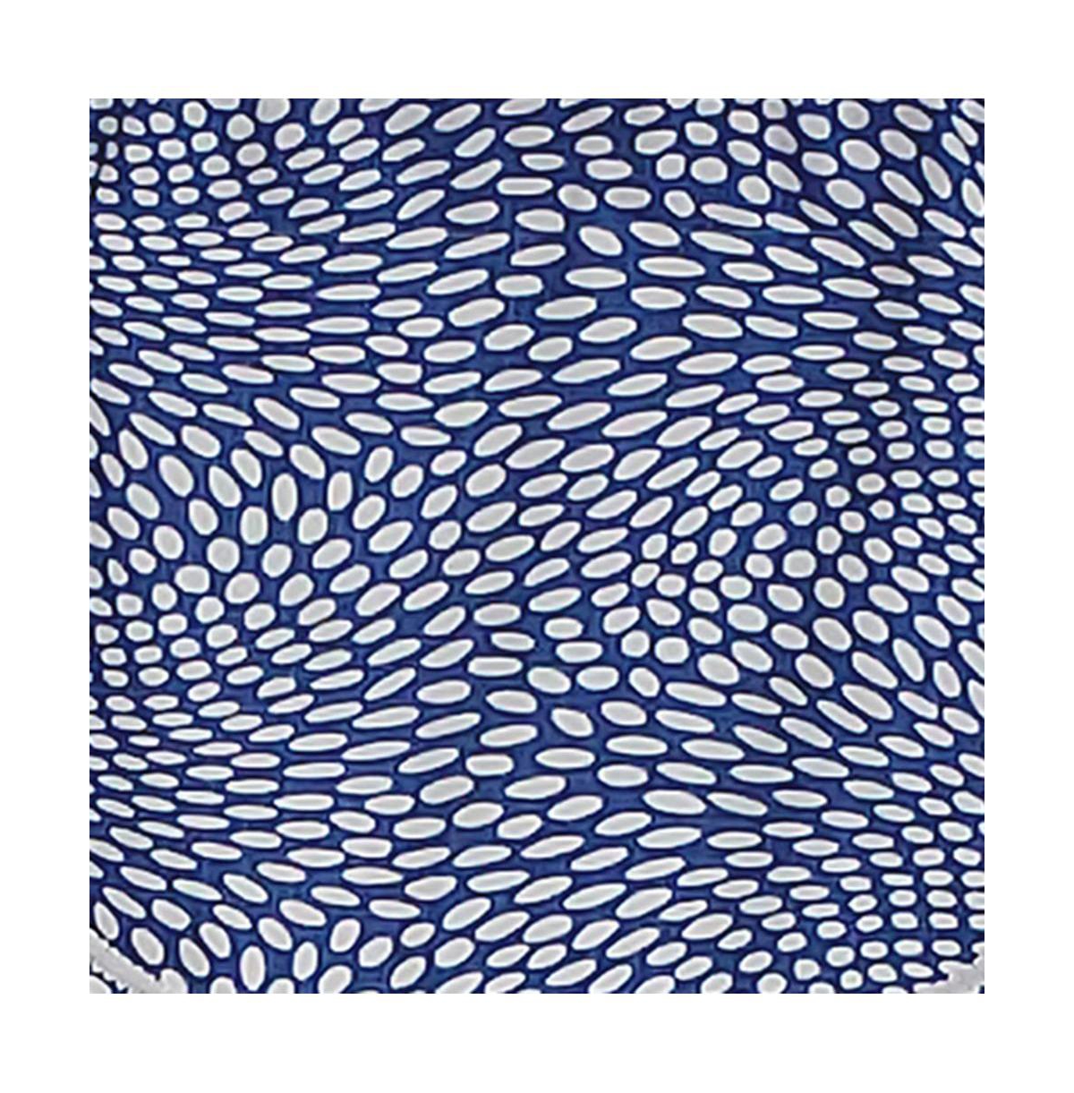 Arvana Cornice Style All Season 3" Rod Pocket Valance 50" x 17" Blue by Rlf Home