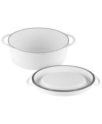 Enameled Cast Iron 7.25-Quart Traditional Oval Doufeu Dutch Oven