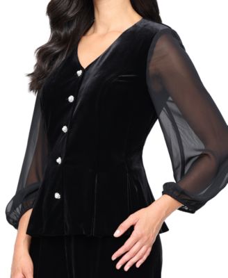 Women's 3/4-Sleeve V-Neck Top