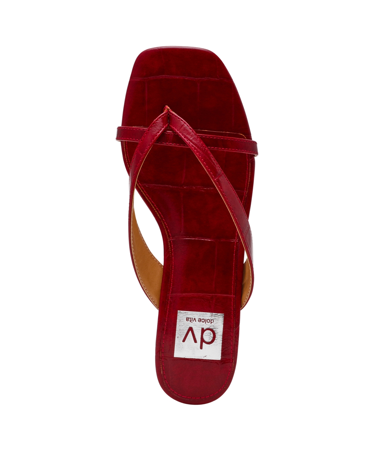 Dv Dolce Vita Women's Bex Strappy Kitten Heel Dress Sandals In Red