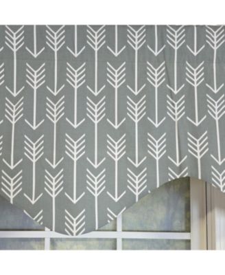 100% Cotton Native Cornice With Poly/Cotton Ivory lining Rod Pocket Valance 50" x 17" Gray