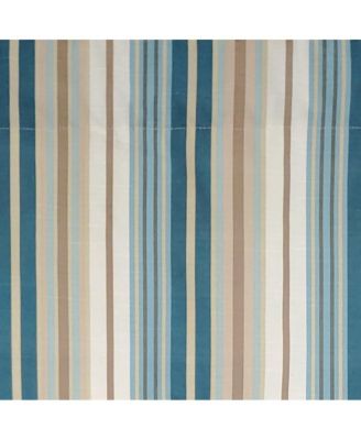Elisa Stripe Regal 100% Cotton with Fully Lined 3" Rod Pocket High Quality Spot Clean Valance 50" x 17" Blue