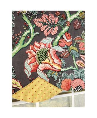 Zoe Petticoat 3" Rod Pocket Lining Luxurious and Elegant Window Treatment Valance 50" x 15" Black