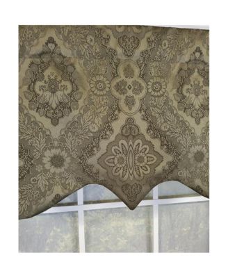 Chintz Regal 3" Rod Pocket Lining Luxurious and Elegant Window Treatment Valance 50" x 17" Olive