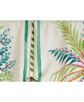 3" Rod Pocket High Quality Fabric Felicity Stationary Balloon Valance for Windows 50" x 23" Multi