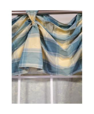 4" Top Tab High Quality Fabric Duncaster 2-Scoop Victory Swag for Windows 40" x 25" Porcelain