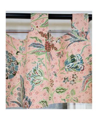 4" Top Tab High Quality Fabric Every Tab Valance for Windows 50" x 16" Rose