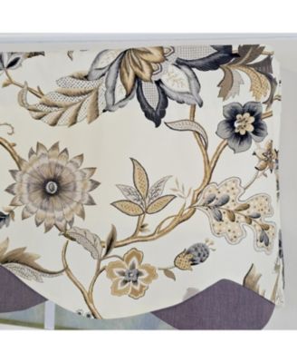 100% Cotton Zanzibar Petticoat With Poly/Cotton lining Rod Pocket Valance 50" x 17" Gray