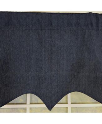 100% Cotton Demin Regal  Fully lined Windows Rod Pocket Valance 50" x 17"  Navy