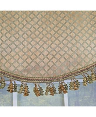 100% Cotton Diamonds Cornice  Fully lined Windows Rod Pocket Valance 50" x 17"  Green