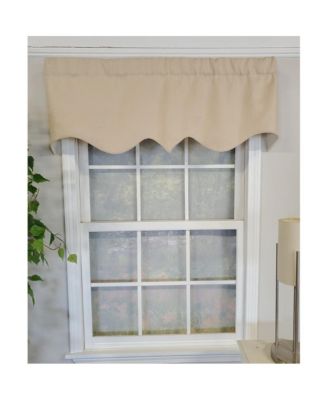 Slub Duck Regal 3" Rod Pocket Lining Luxurious and Elegant Window Treatment Valance 50" x 17" Khaki
