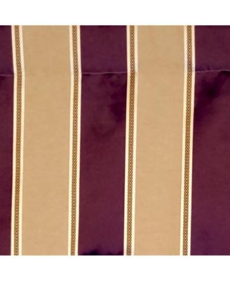 Bengal Stripe Regal 3" Rod Pocket Lining Luxurious and Elegant Window Treatment Valance 50" x 17" Egg Plant