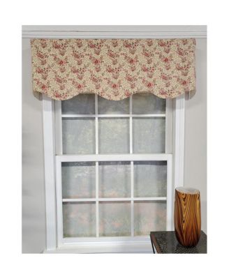 Loulia Provance 3" Rod Pocket Lining Luxurious and Elegant Window Treatment Valance 50" x 15" Cream