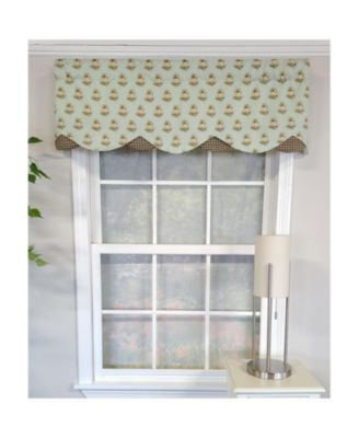 3" Rod Pocket High Quality Fabric Pineapple Field Petticoat Valance for Windows