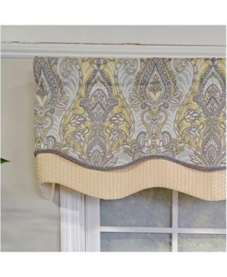 3" Rod Pocket High Quality Fabric Nobility Glory Valance for Windows 50" x 16" Gary