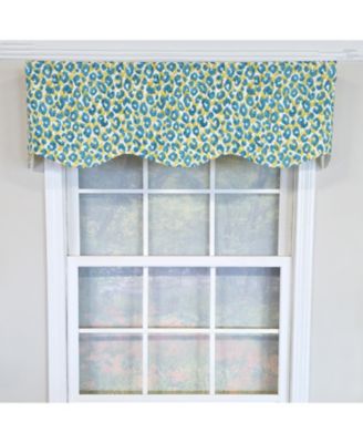 100% Cotton Marrakesh Provance  Fully lined Windows Rod Pocket Valance 50" x 15"  Green