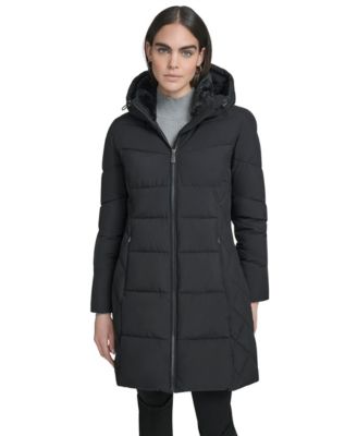 Women's Collar Hooded Puffer Coat