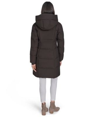 Women's Stand Collar Hooded Puffer Coat