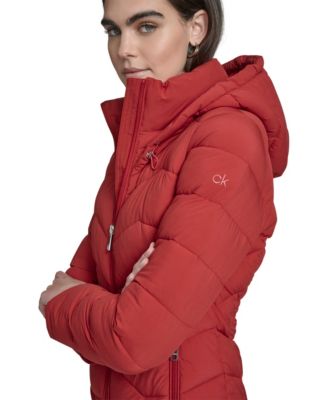 Women's Short Zip-Up Hooded Puffer Coat