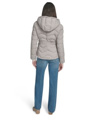 Women's Short Zip-Up Hooded Puffer Coat