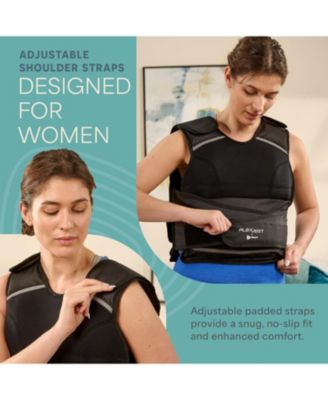 2-in-1 Adjustable Weighted Vest + Ankle Weights (15 & 20lbs) – Reflective Training Vest with Phone Pocket