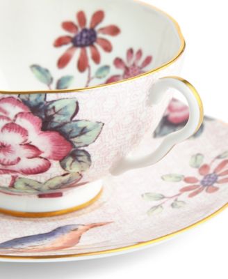 Pink Cuckoo Teacup and Saucer