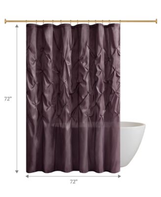 Laurel Tufted Semi-Sheer Shower Curtain, 72" x 72"