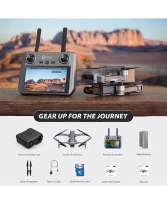 Drone with 4K UHD Camera for Adults, " Touch Screen Remote with 6000M Range, Auto Return, Wind Resistance, 40 Mins Intelligent Flight Time