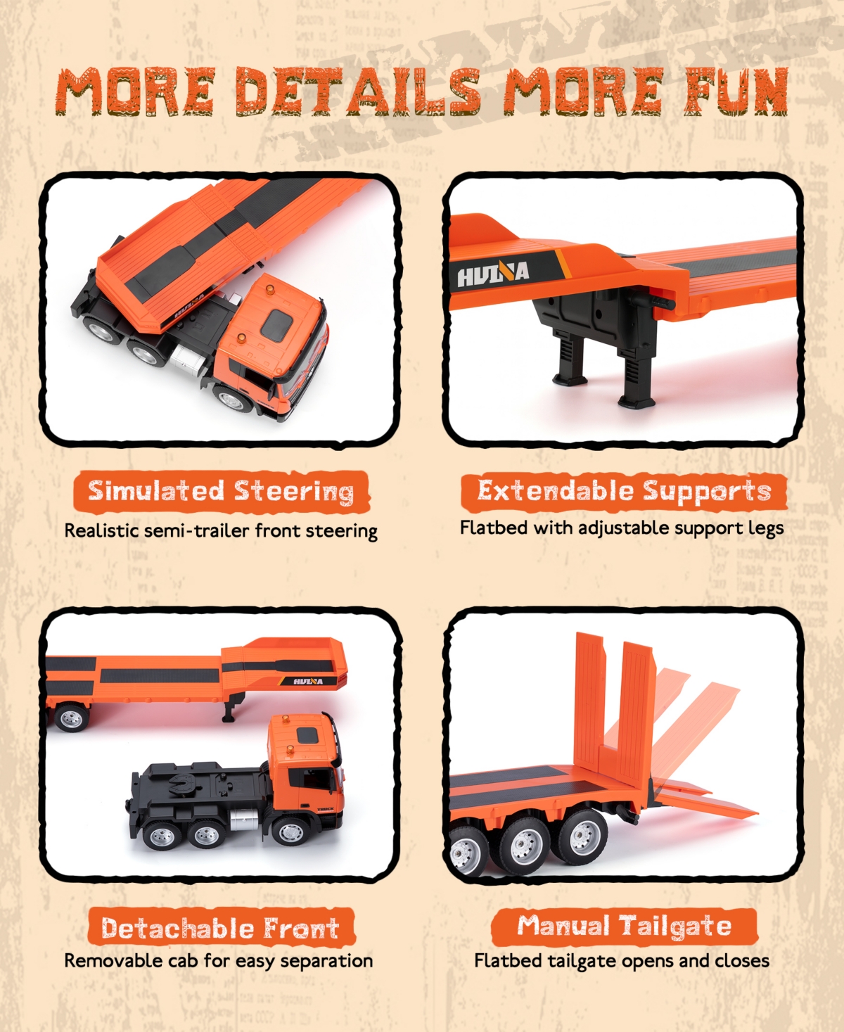 Sugift Red 12V Kids Ride on Truck Car with Remote Control MP3 Music Led Lights