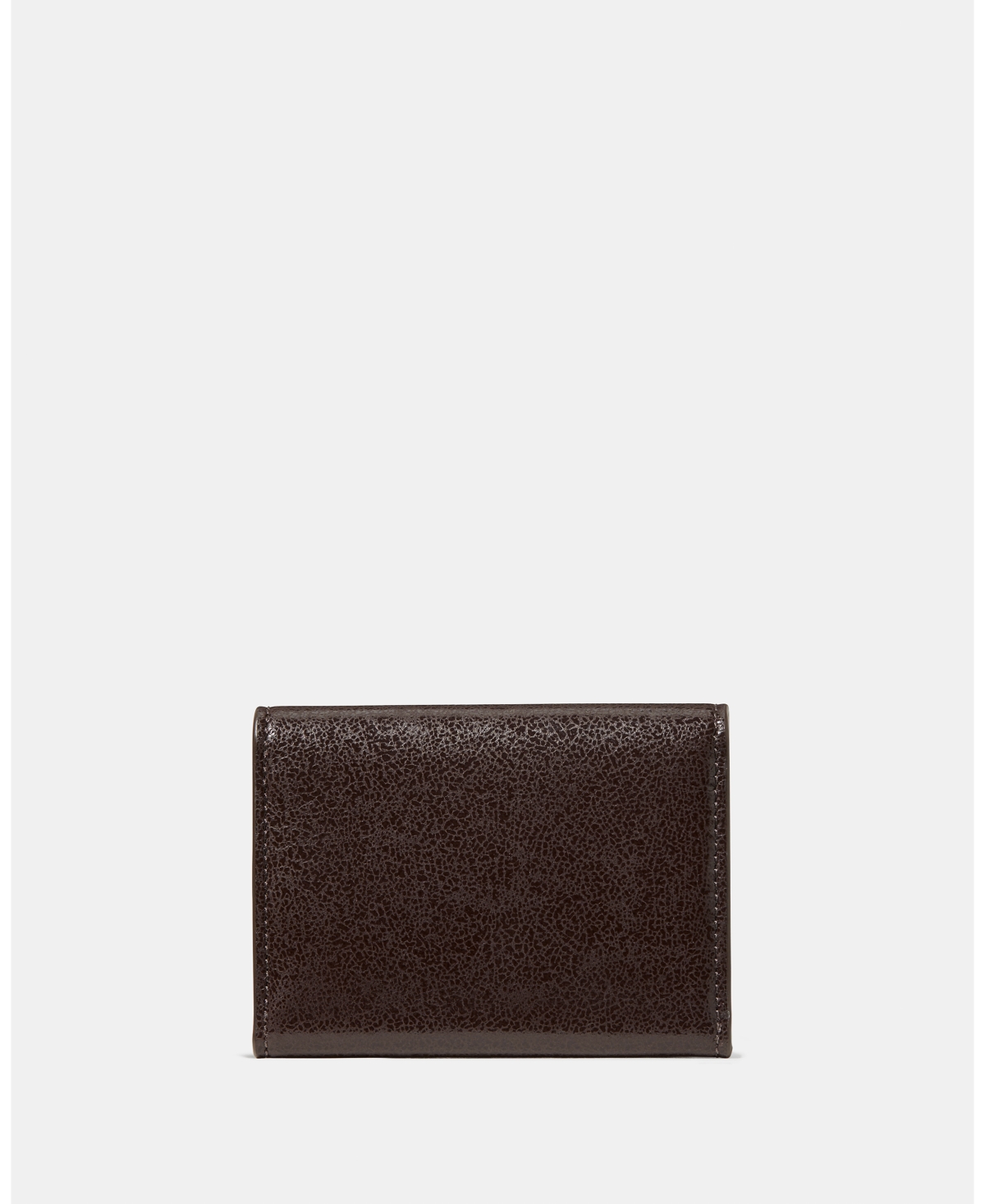 Kate Spade Halo Glazed Leather Card Case Trifold Wallet In Brown