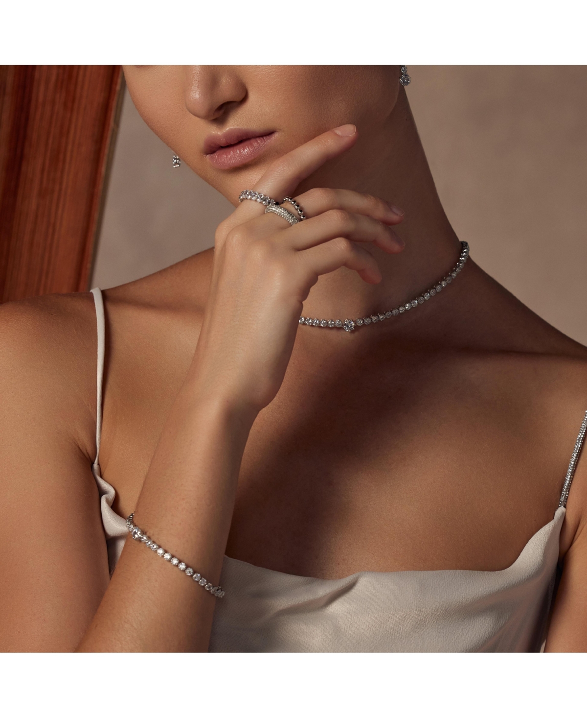 Celeste Statement Tennis Bracelet