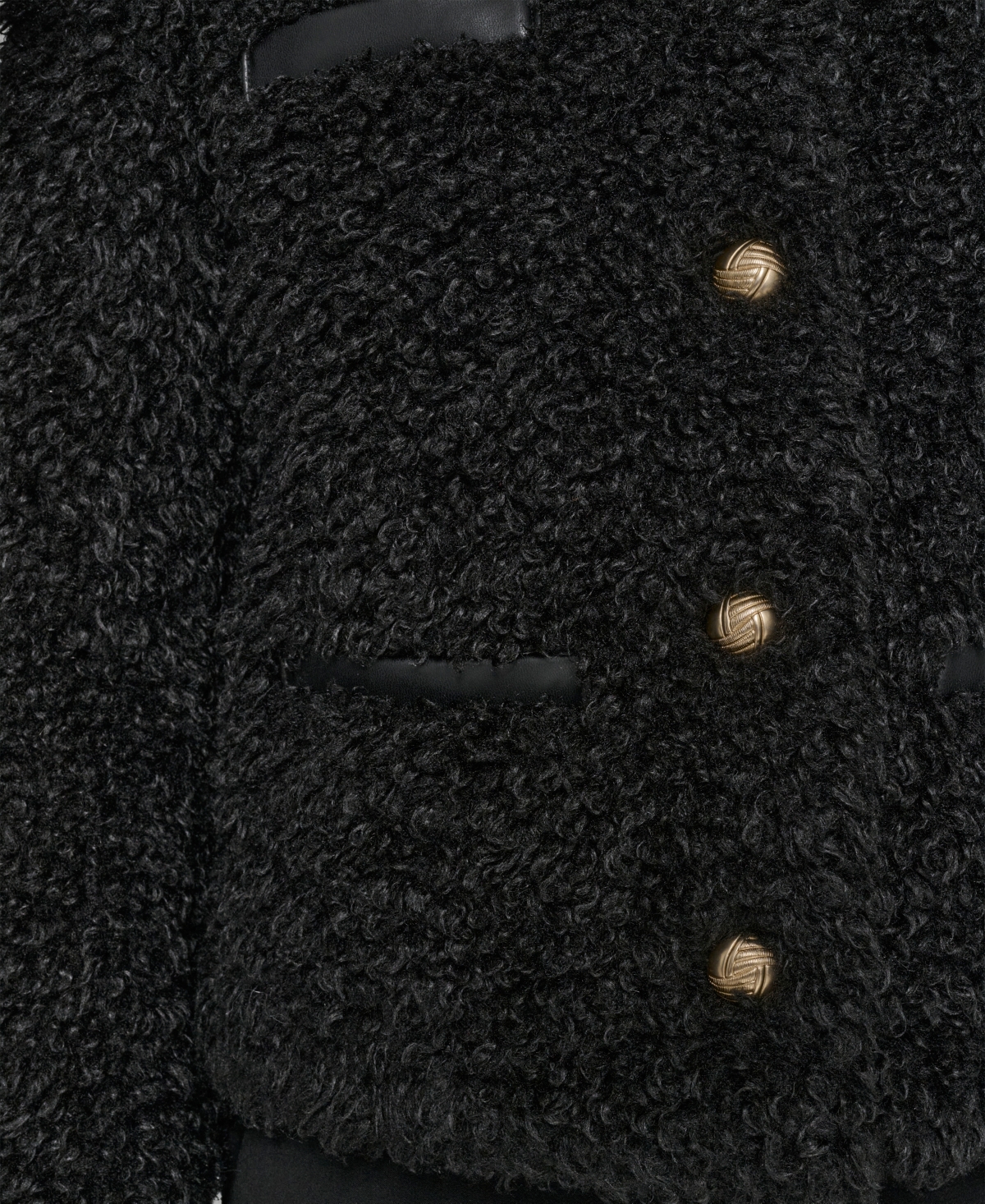 Karl Lagerfeld Paris Women's Crewneck Pocket Detail Jacket