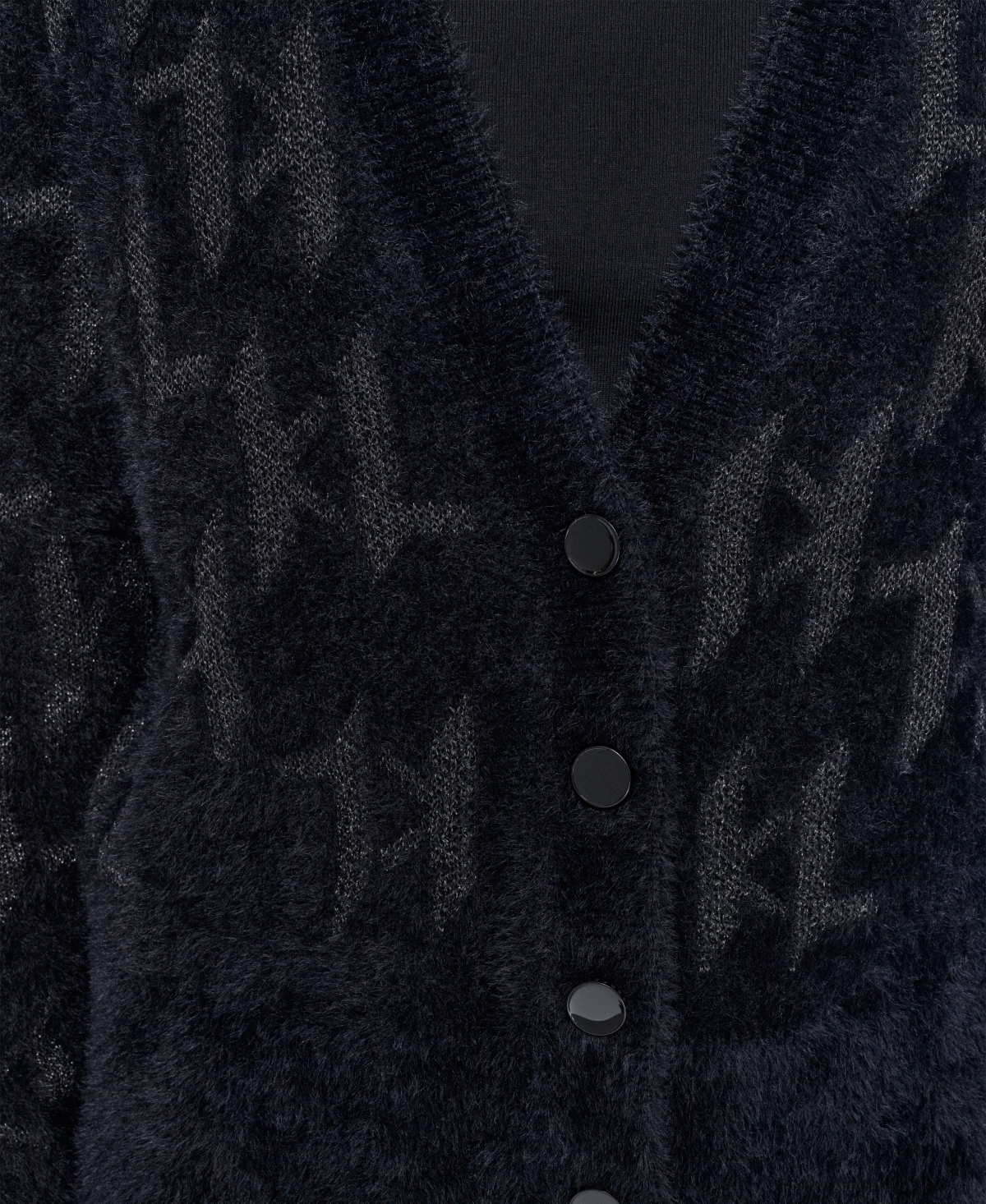 Karl Lagerfeld Women's Logo Embellished V-neck Sweater In Black