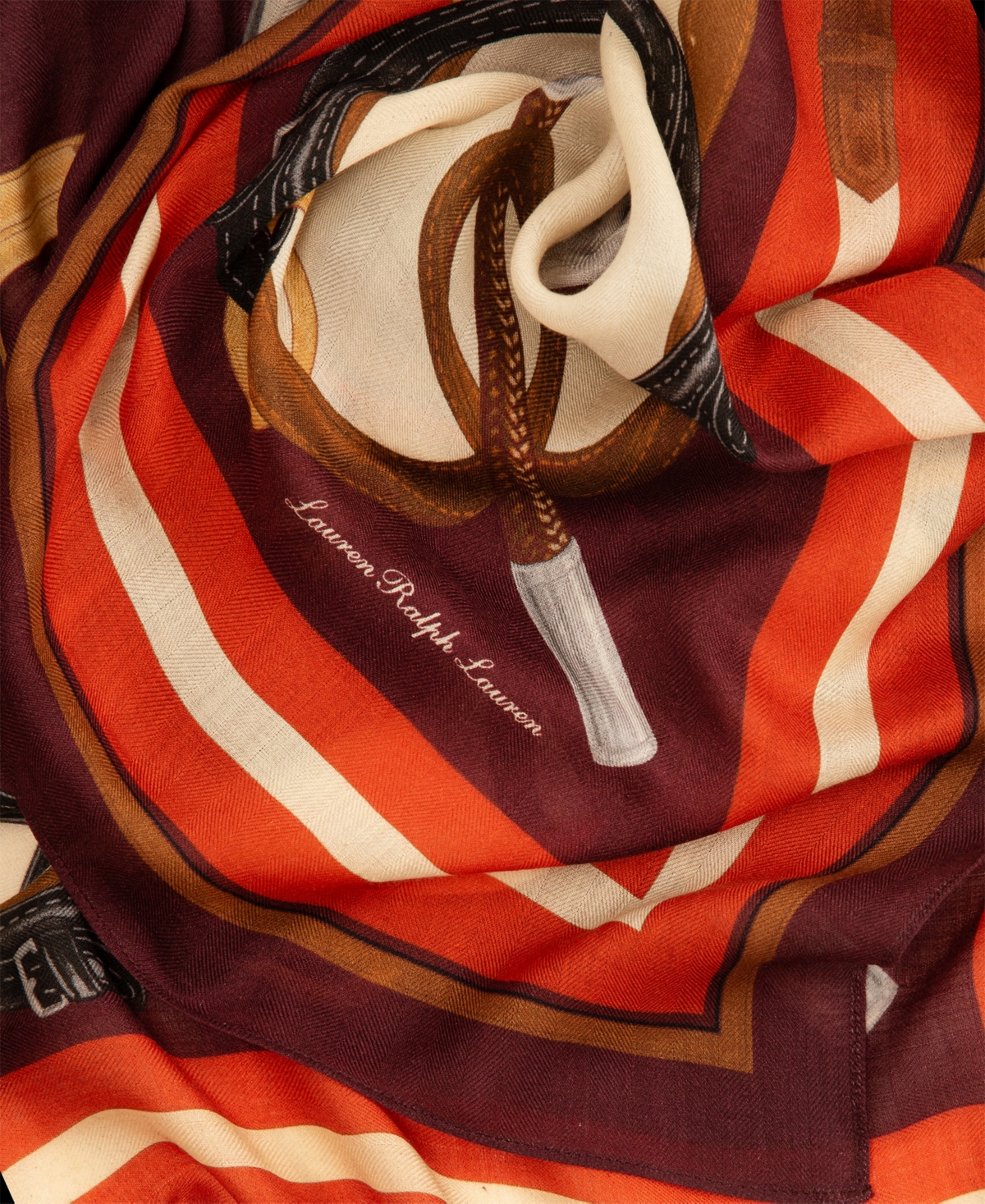 Lauren Ralph Lauren Belting Bit Square Scarf