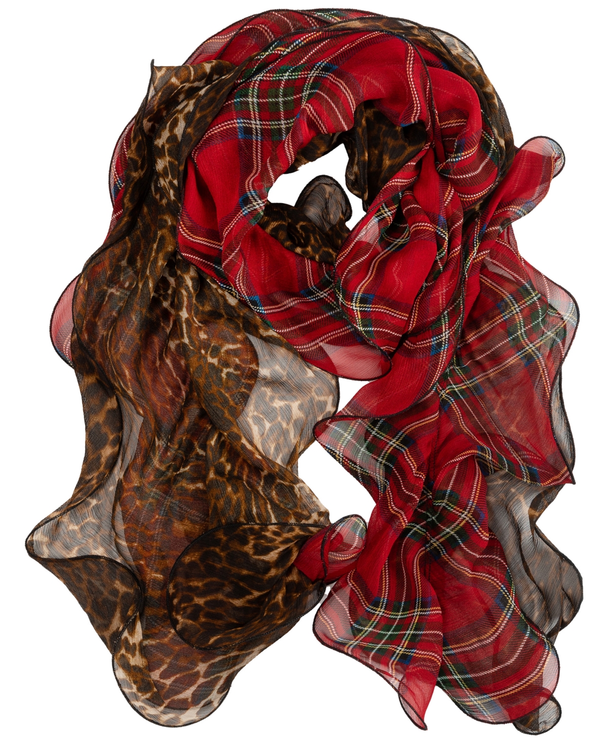 Lauren Ralph Lauren Holiday Double Ruffle Scarf