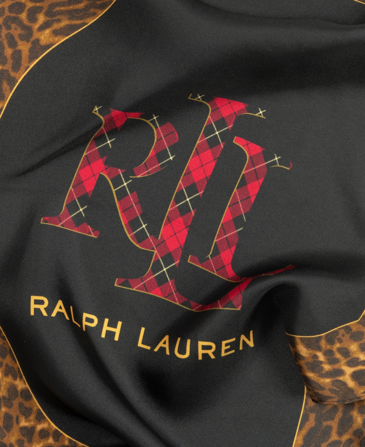 Lauren Ralph Lauren Animal Border Small Diamond Scarf