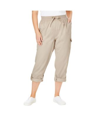 Women's Plus Size Convertible Length Cargo Pant/Capri