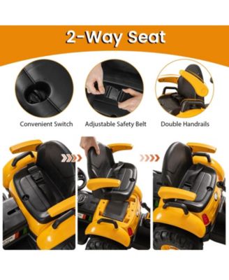 4-in-1 Kids Ride On Tractor 12V Excavator Bulldozer With Remote Control