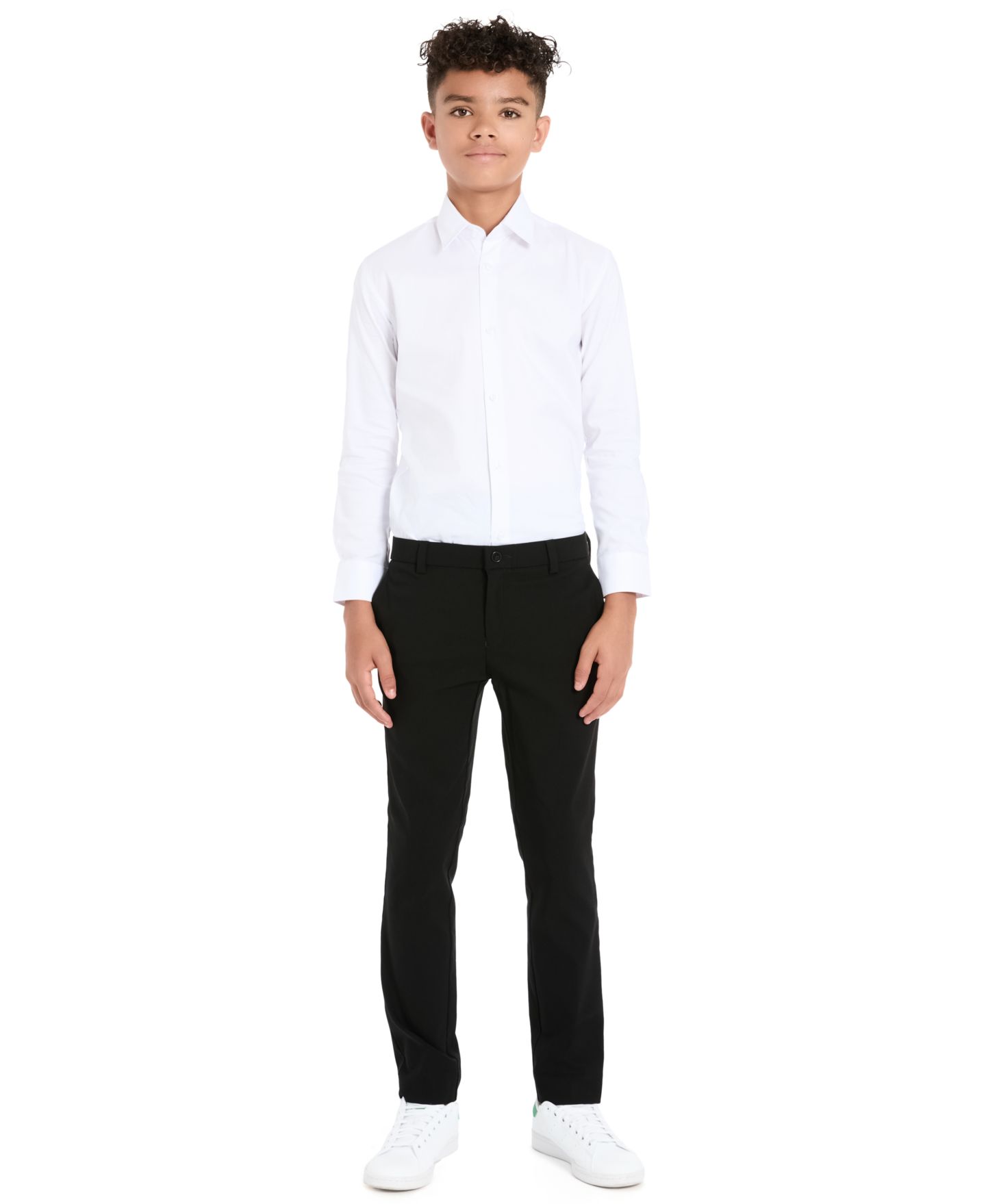 Рубашка Kenneth Cole Reaction Button Front Dress Shirt для мальчиков, цвет: Белый — фото 2