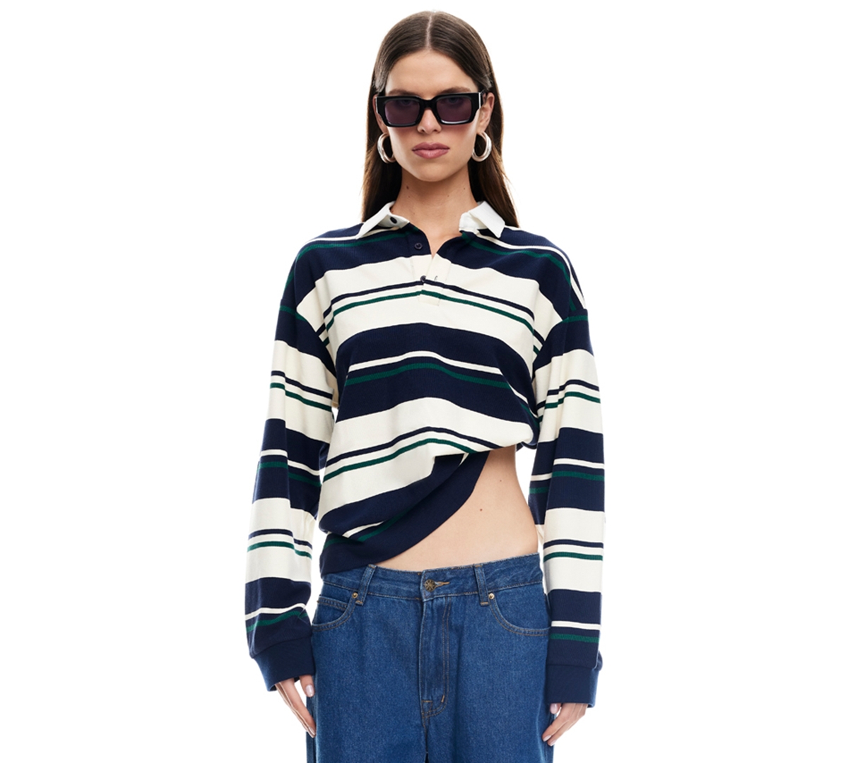 Lioness Women's Preppy Long-sleeve Pull-on Top In Multi